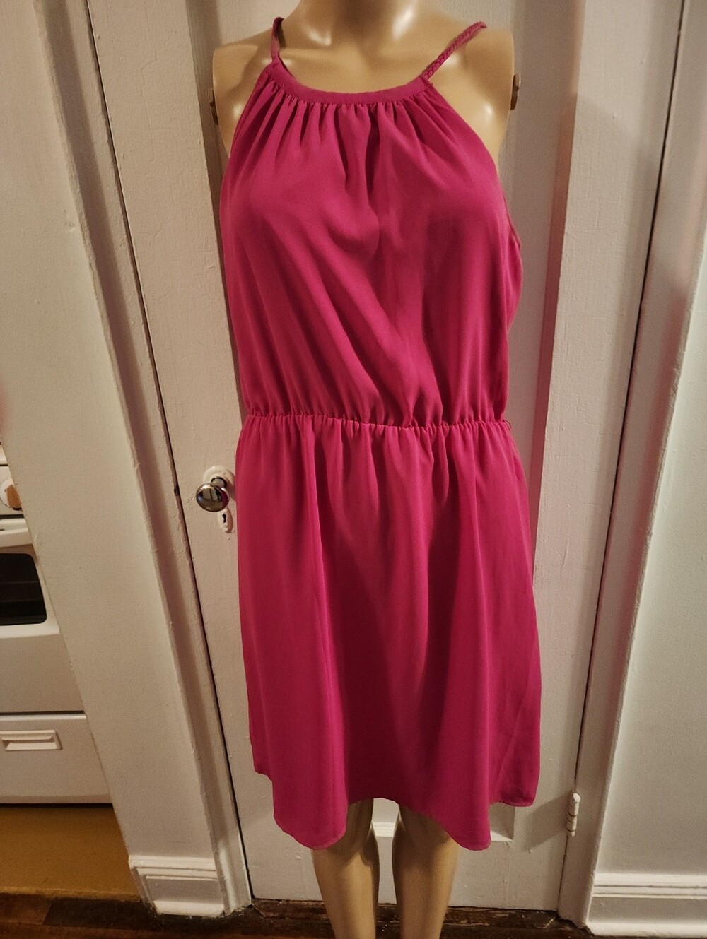 Ann Taylor Loft Pink Sleveless Dress Size 6 NWT Lined Office/Party Dress